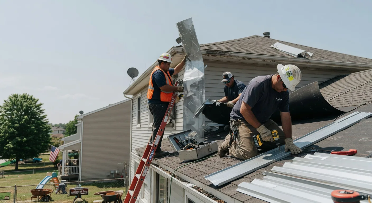 Storm Damage Metal Roof Repair in Cloverport, KY